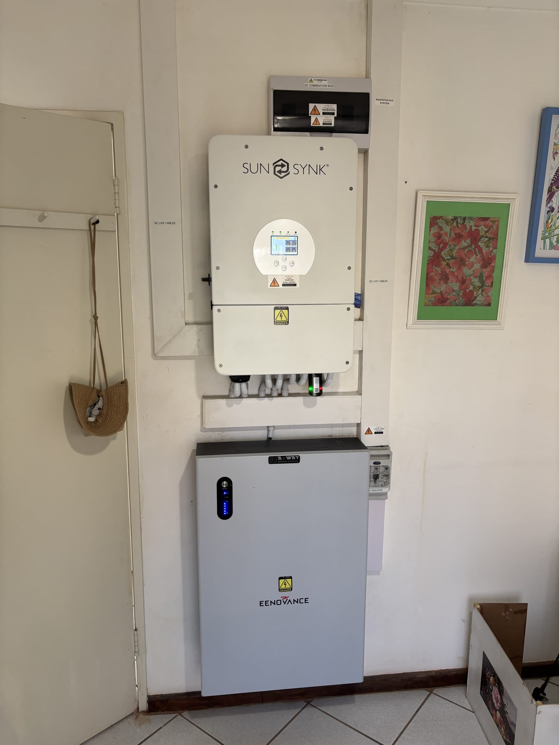 Installed inverter and electrical control equipment.